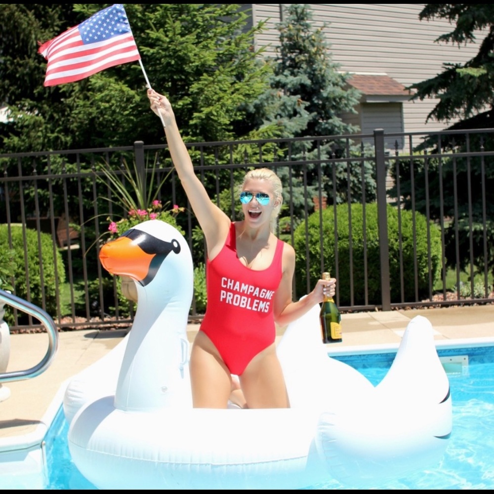 🍾❤️ NWT Champagne Problems one piece - Picture 4 of 5